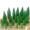 25Pcs Miniature Garden Landscape Decor for Tree Train Railroad