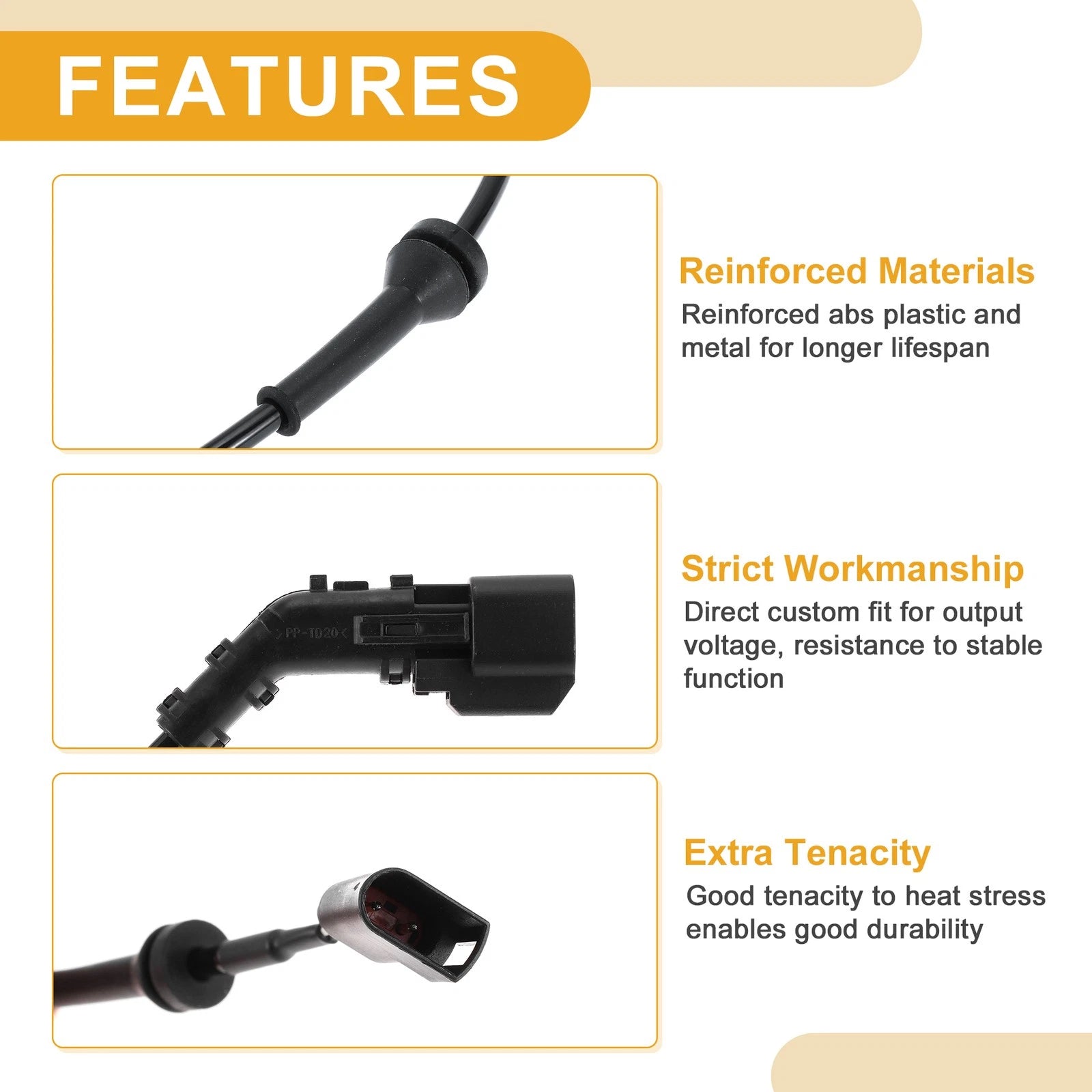 ABS Wheel Speed Sensor Replacement Front for Ford Focus Mondeo (2009–2015)