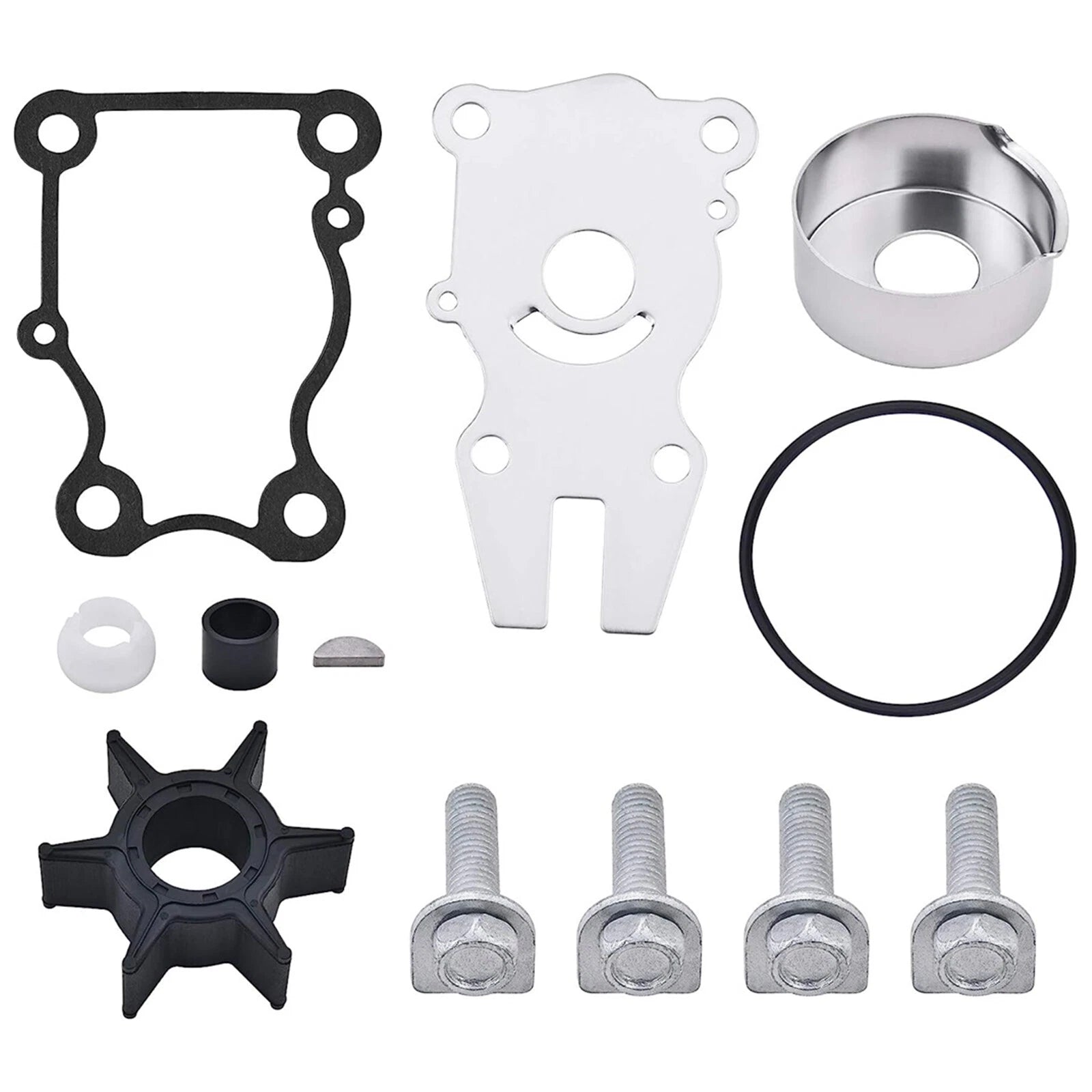 Water Pump Impeller Repair Kit 63D-W0078-01-00 for Yamaha 40-60HP (1990–2023)