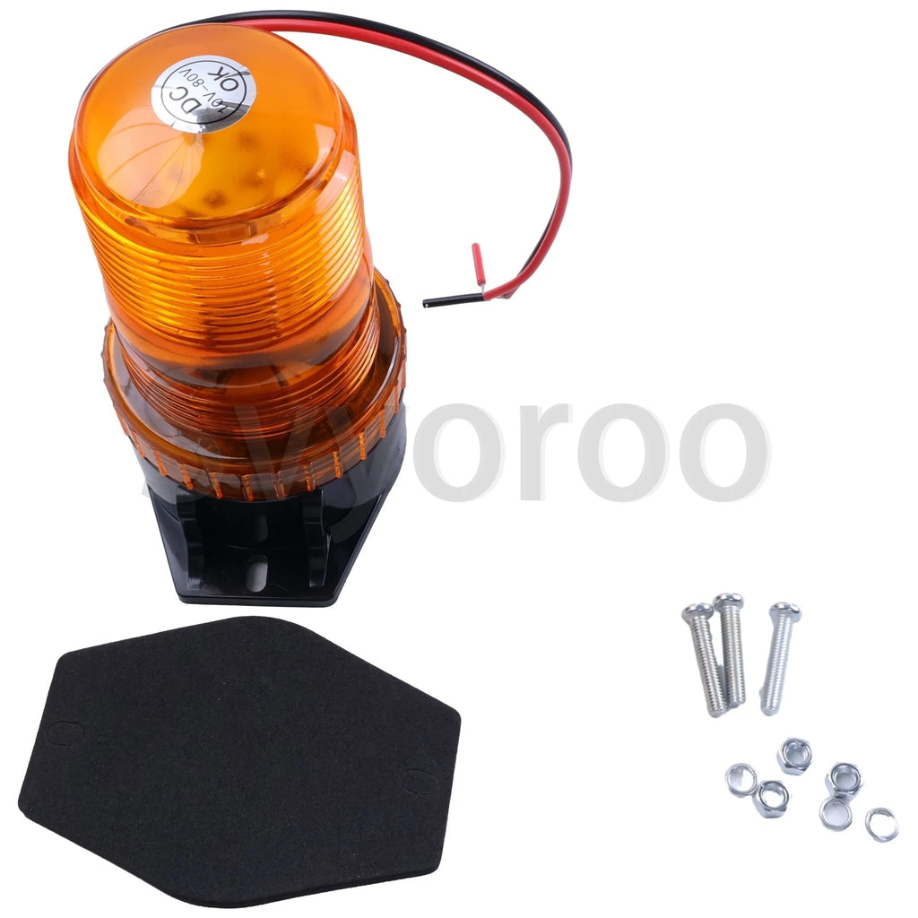 LED Beacon Strobe Light 6262A for Tractors Forklifts (10-80VDC)