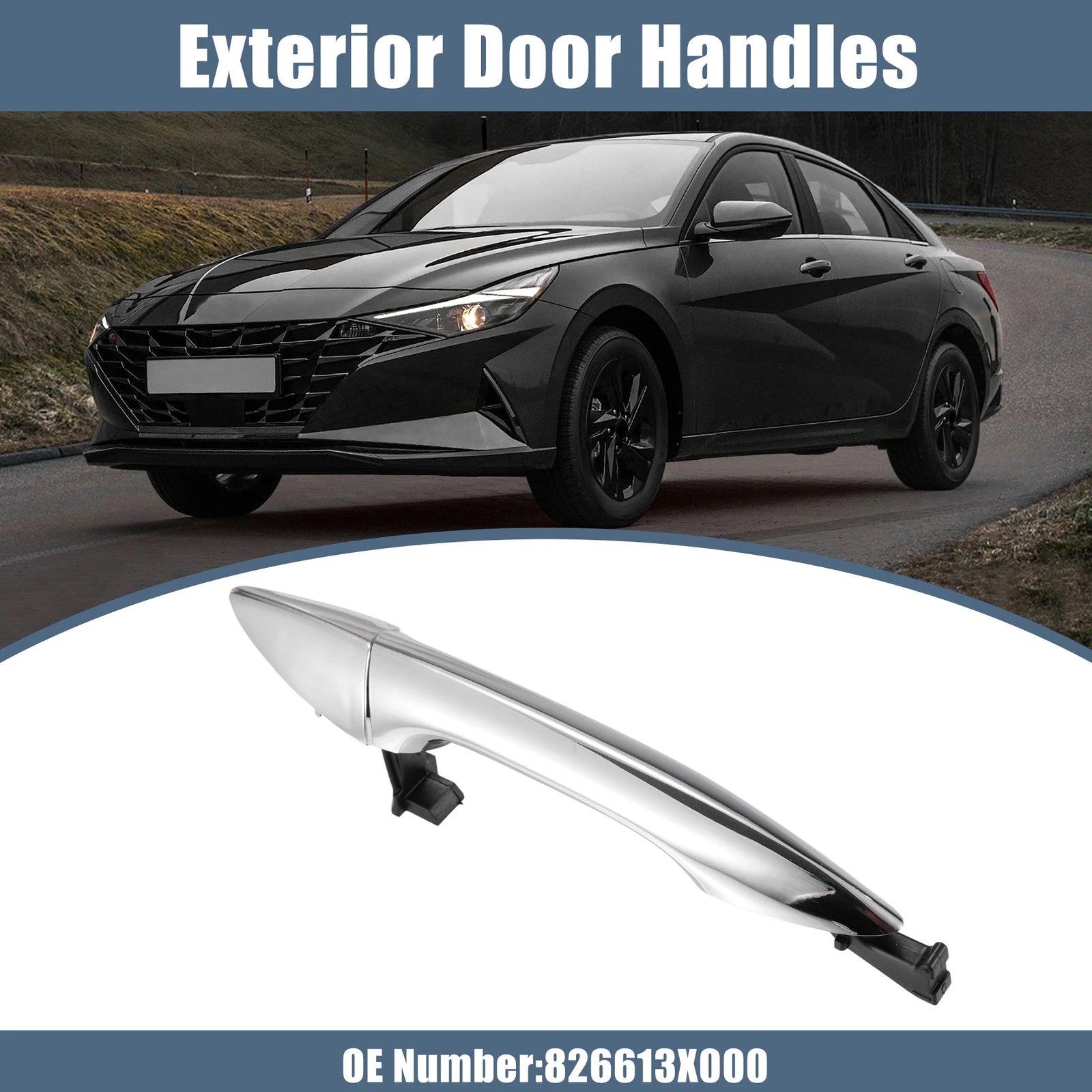 Front Right Outside Door Handle Replacement for Hyundai Elantra (2011–2016)
