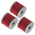Oil Filter 3-Pack Replacement for Suzuki GN125E (1982–2000)