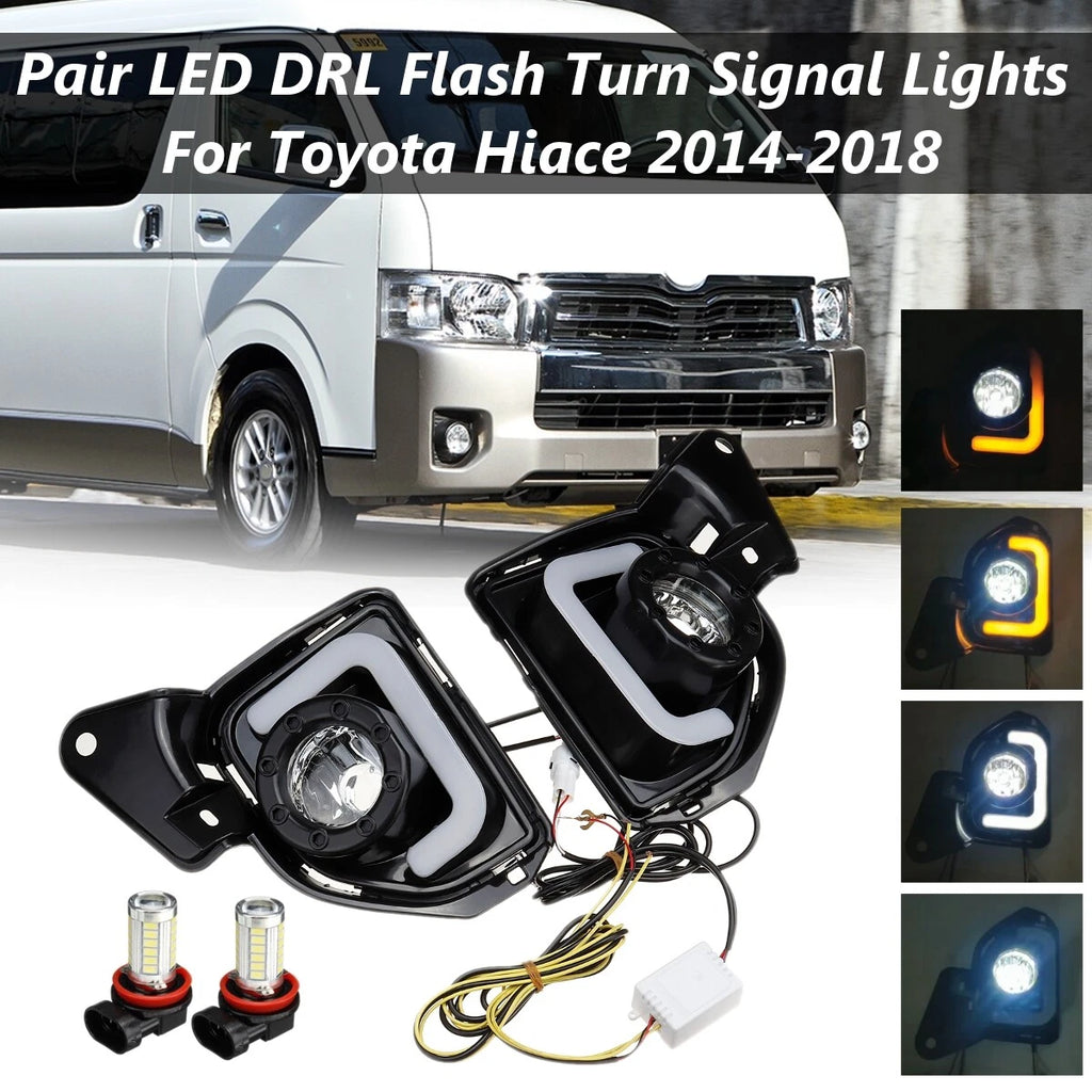 Daytime Running Light Fog Turn Signal Lamp for Toyota Hiace (2014–2018)