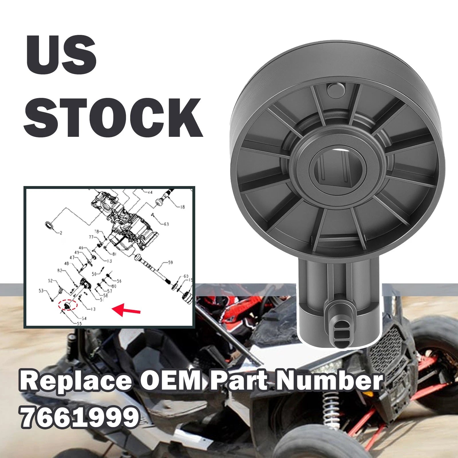 Gear Position Switch Sensor 2 Pin for Polaris ACE Sportsman Ranger RZR Turbo (2014–2023)