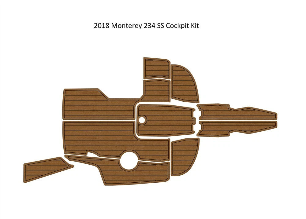 EVA Foam Teak Decking Floor Mat for Monterey 234 SS (2018)