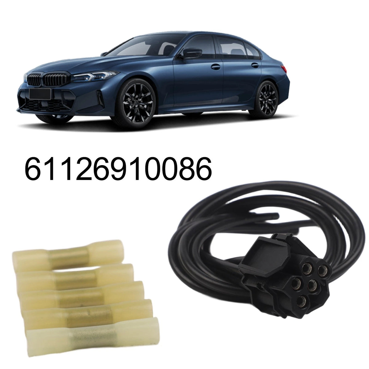 Blower Motor Resistor Connector for BMW X3 E83, E39 (2004–2010) 61126910086