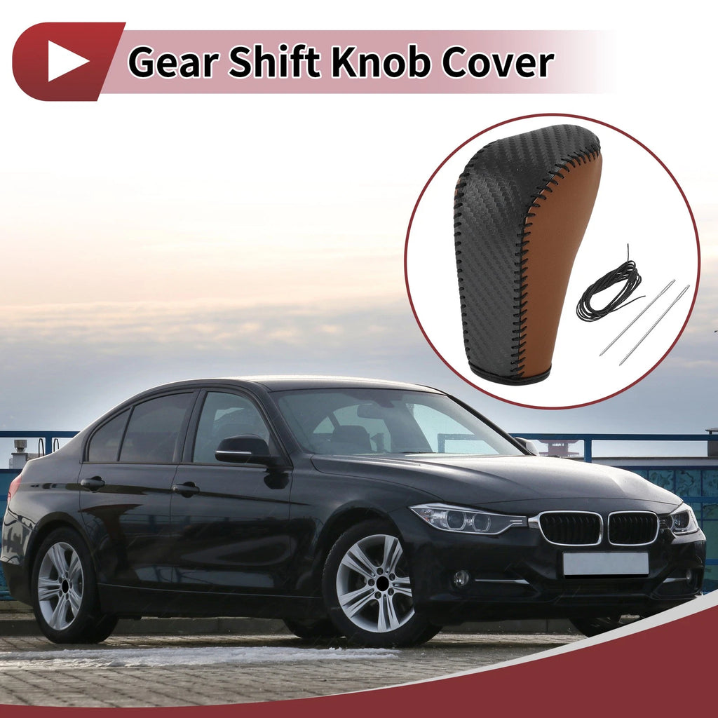 Gear Shift Knob Cover Replacement for BMW 3 Series E90 (2004–2012) Brown