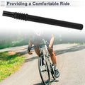Seat Post 27.2x350mm Replacement Shock Absorbing Bike Saddle for Black Alloy