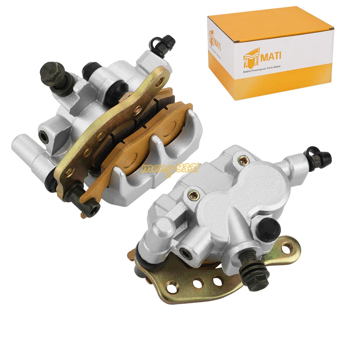 Front Brake Caliper & Pads for Suzuki Quadracer 450 (2003–2006) Quadmaster/Quadrunner 500 (1998–2002)