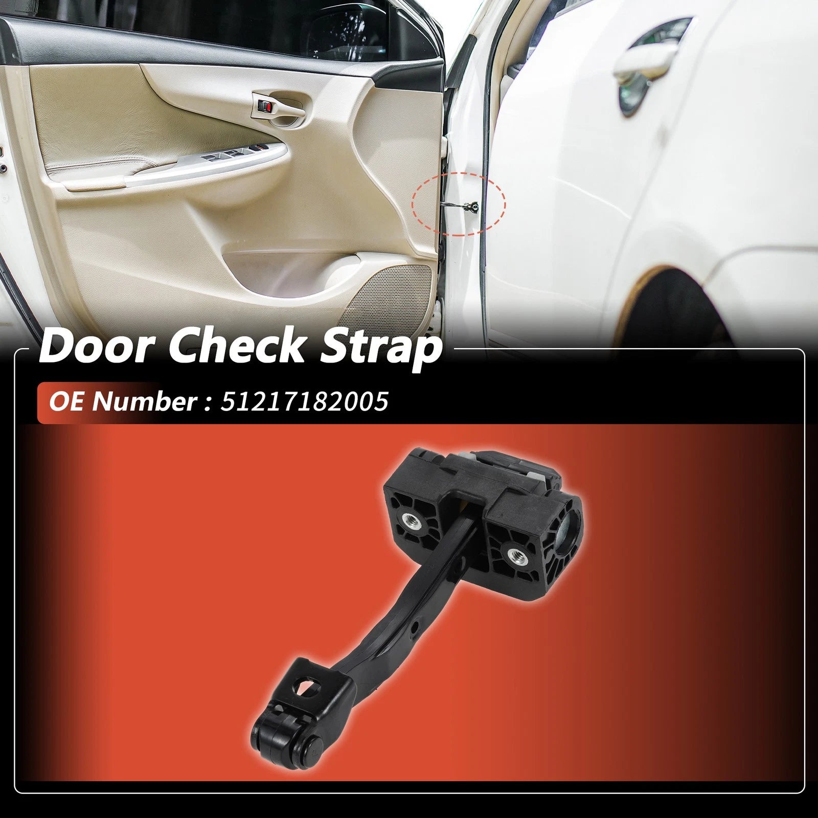 Front Door Check Strap Replacement for BMW 528i (2011–2016)