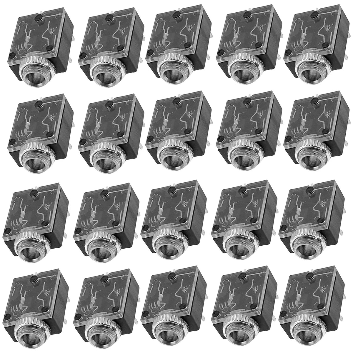20X 3.5mm Female Audio Socket PCB Panel Mount Adaptor for Headphone Stereo Jack