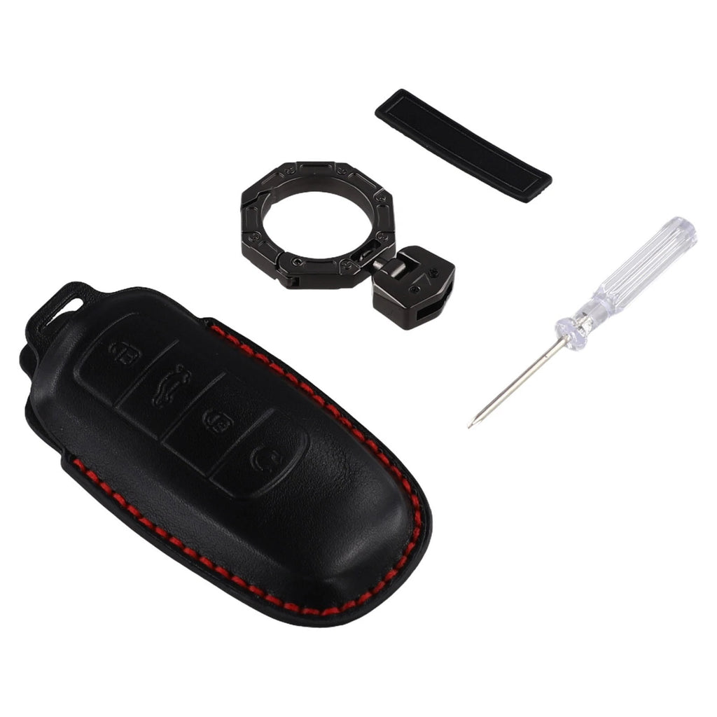 Black Leather Key Case for Chery Omoda 5 (2022–2023)