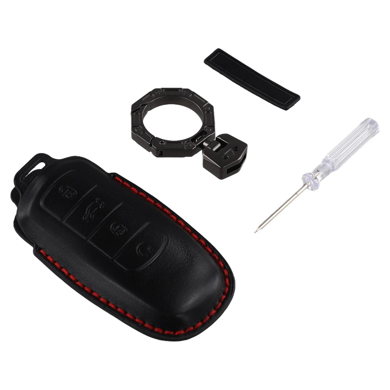 Black Leather Key Case for Chery Omoda 5 (2022–2023)