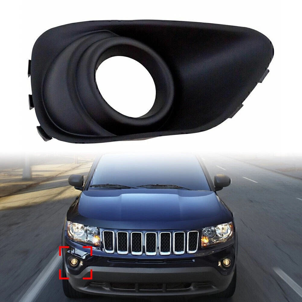 1pc Front Right Side Bumpe Fog Light Lamp Bezels For Jeep Compass 2011-2017 2016