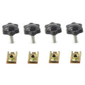 4x Saddlebag Lock Mounting Theft Deterrent Bolt Screw For Harley FLHT FLHTCU