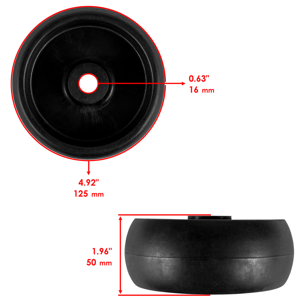 Deck Wheel Replacement for John Deere X120 X125 X126 X127 X130R (2004–2014)