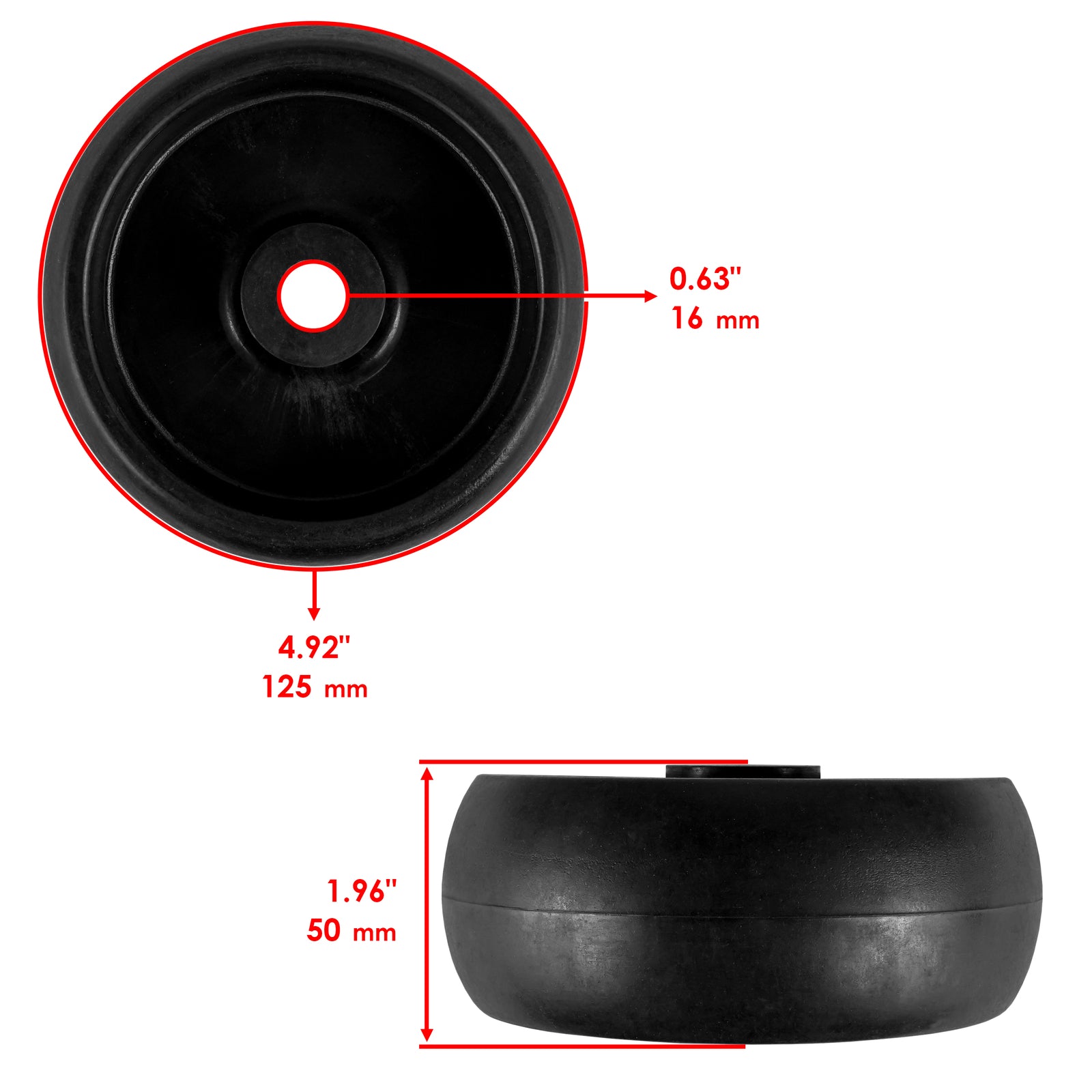 Deck Wheel Replacement for John Deere X120 X125 X126 X127 X130R (2004–2014)