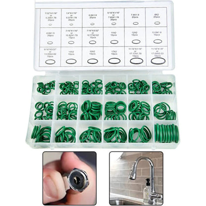 270 Piece Rubber O Rings for Air Conditioning Compressor Seal Set