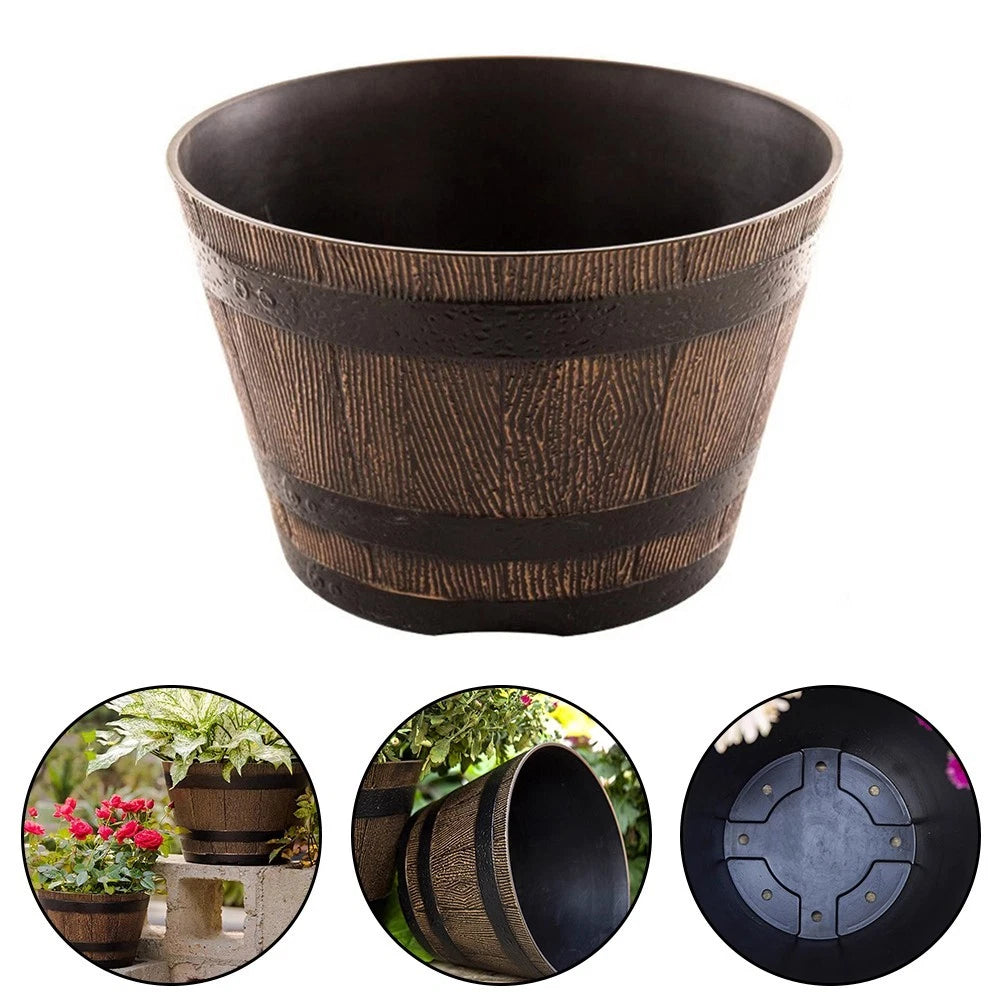 Garden Whiskey Bucket Flowerpot