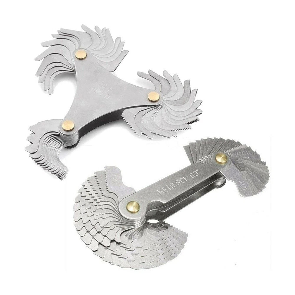 Thread Pitch Gauge Measuring Set for Metric & Inch (SAE)