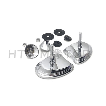 Chrome Rearview Fairing Mount Mirrors for Harley Touring FLHX FLHT (2014–2023)