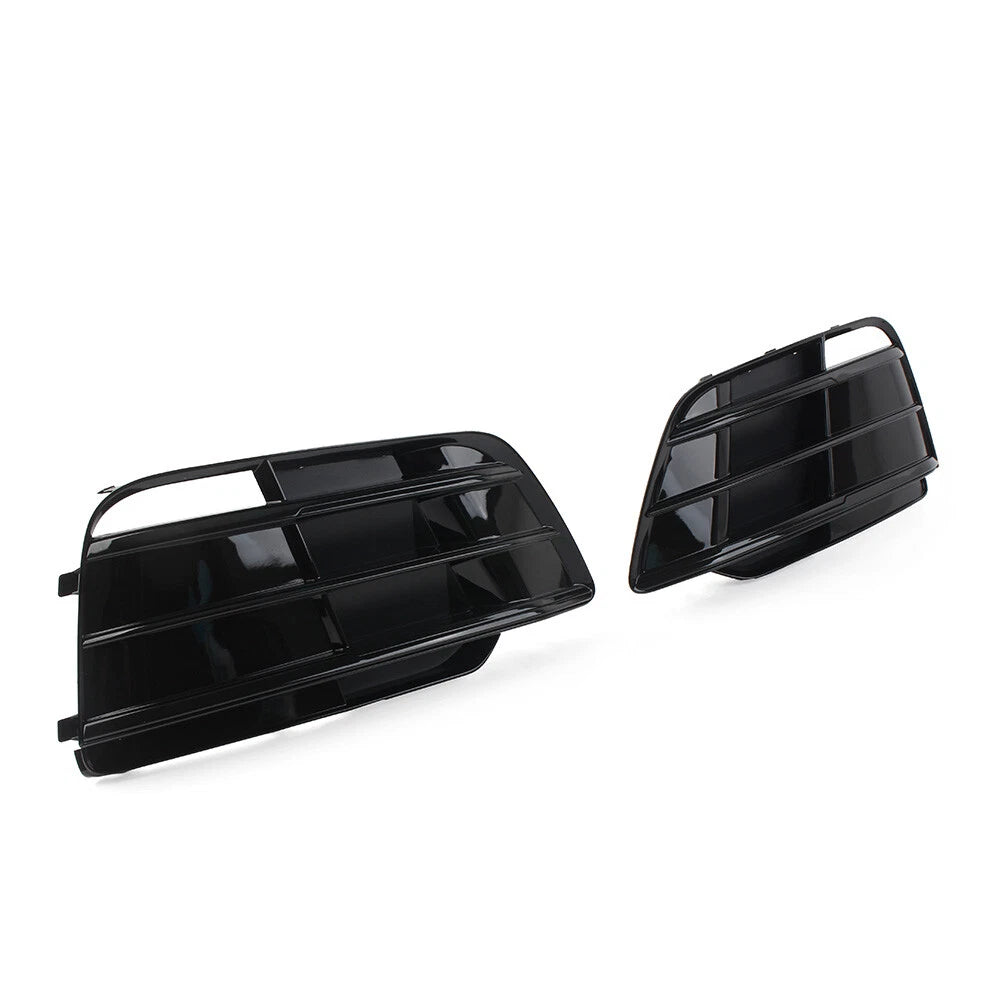 Pair Front Bumper Fog Light Grille Grill Cover For Audi Q5 SQ5 2018-2022