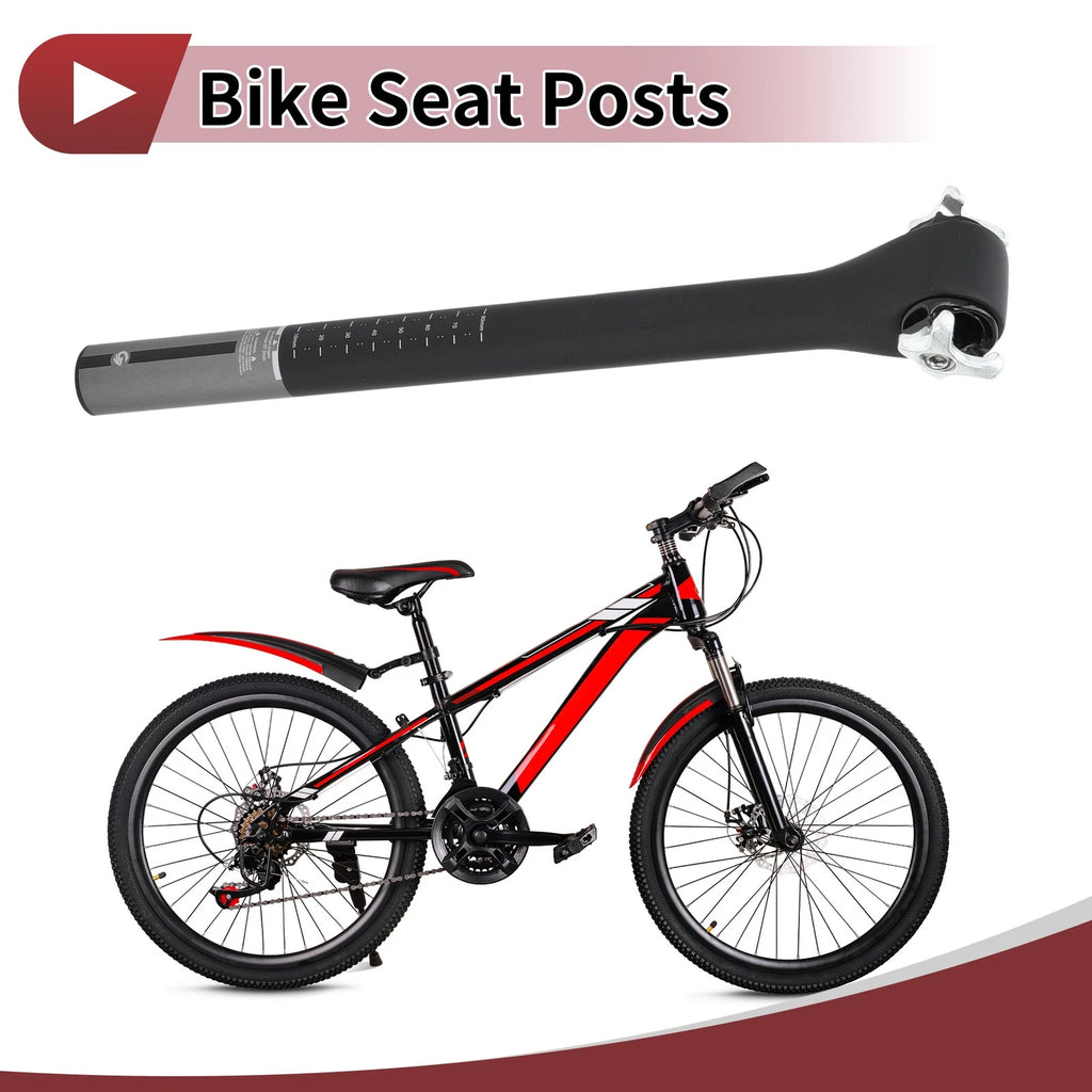 Seat Post 27.2x400mm 5 Degree Offset for Bike MTB Road (All Makes)