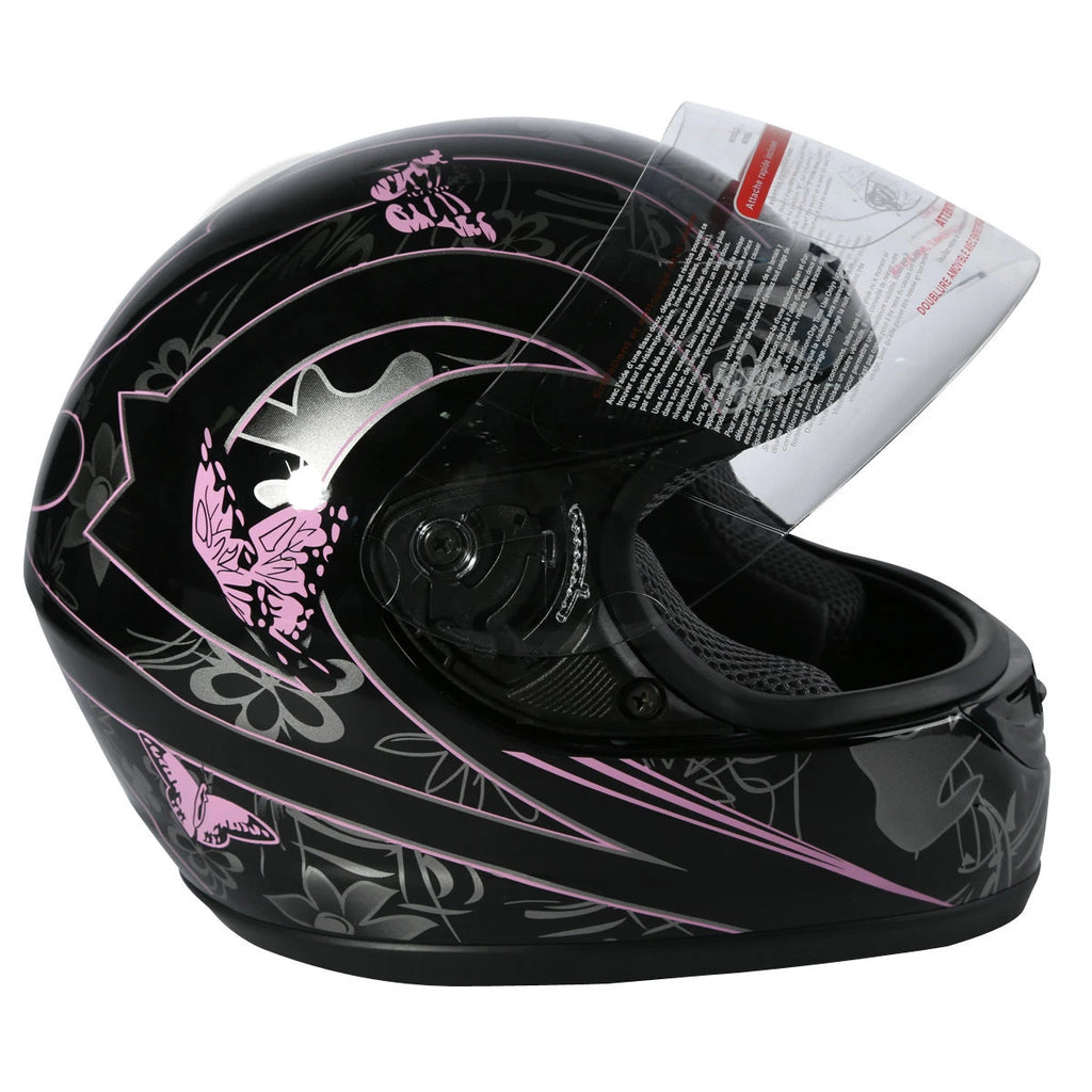 Full Face Helmet for Motorcycle (DOT Approved, Sizes S-XL)