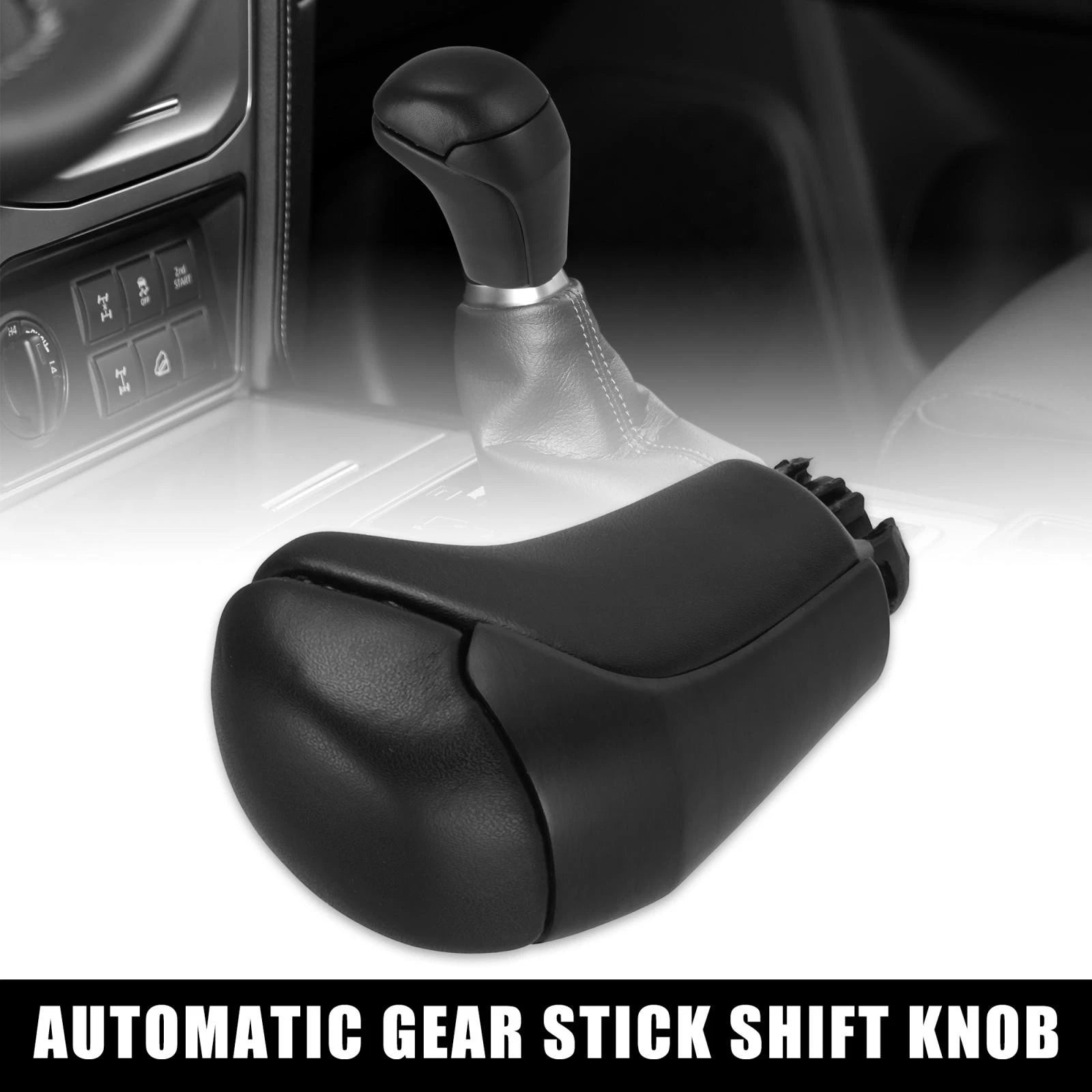 Shift Knob Automatic Gear for Toyota Tacoma Black Wood Pattern (2005–2023)