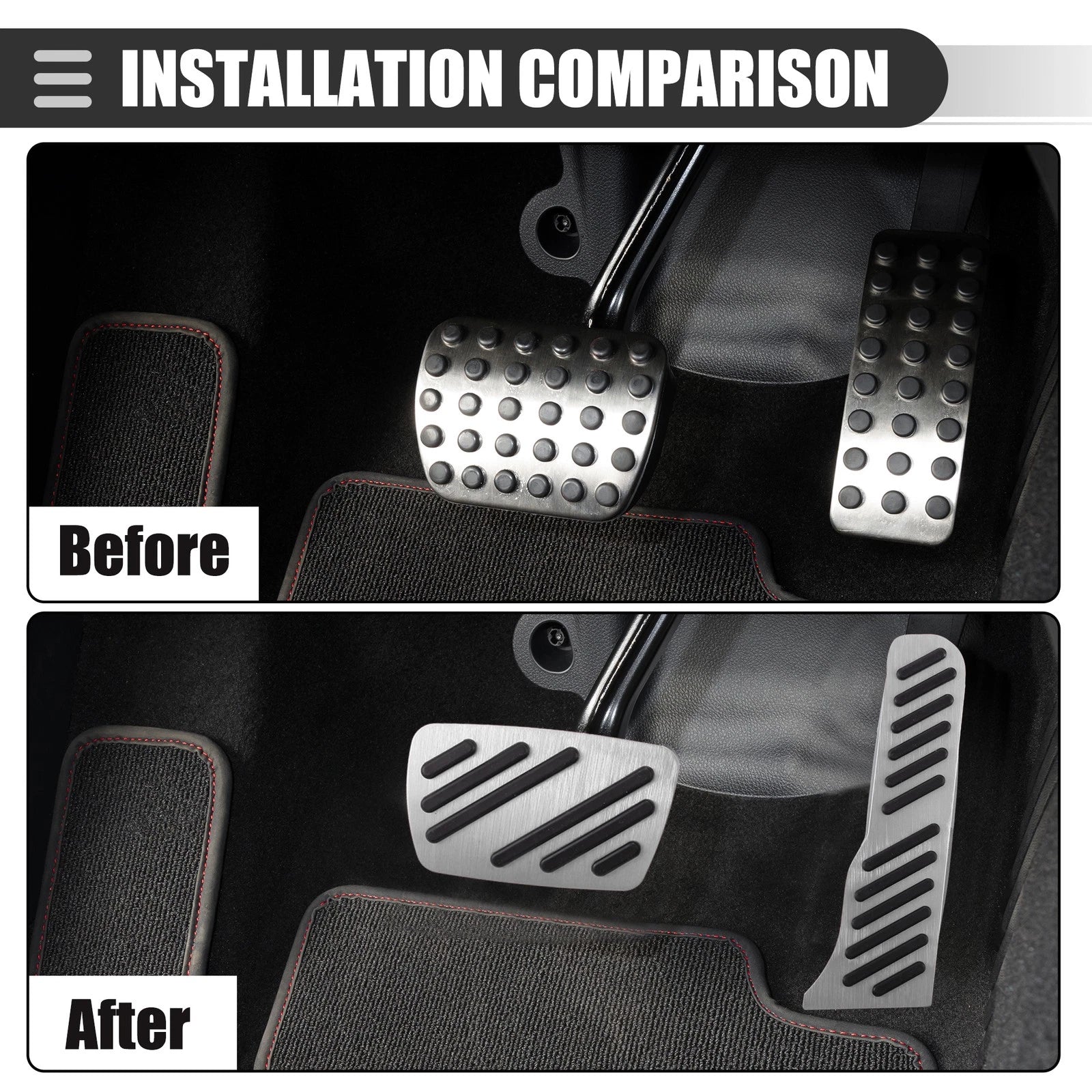 Brake Accelerator Pedal Covers Set for Chevrolet Camaro (2010–2015)
