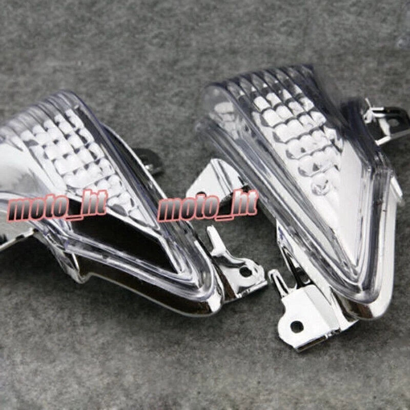 Clear Turn Signal Indicator Blinker Lens for Kawasaki ZX10R (2008–2009)