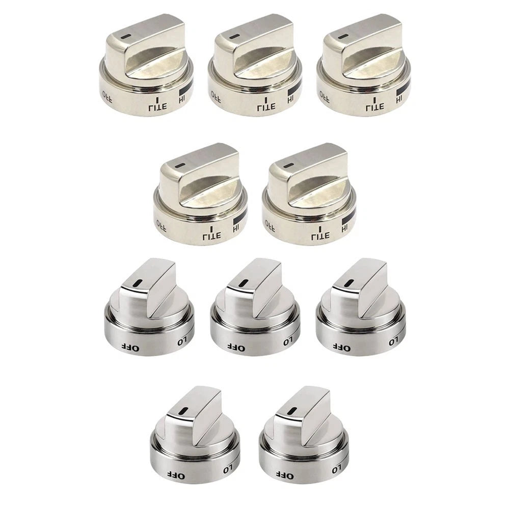 High Temp Resistant Metal Knobs for Oven and Stovetop (Direct Replacement)