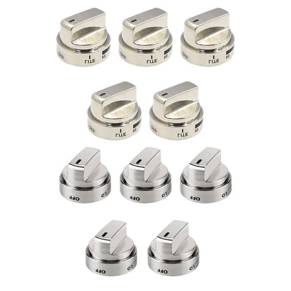 High Temp Resistant Metal Knobs for Oven and Stovetop (Direct Replacement)