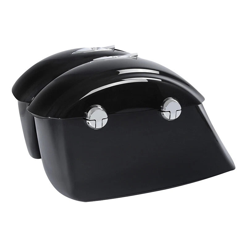 Black Painted Saddlebag with Electronic Latch Key for Indian Chieftain (2014–2023)