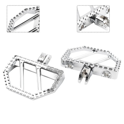 Chrome Front Foot Pegs for Harley Softail (2018–2023)