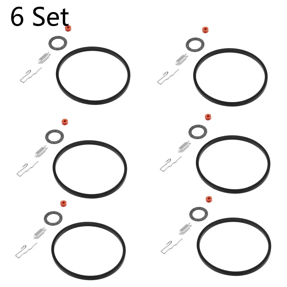 Set of 6 Carburetor Inlet Needle Seat Kit for Tecumseh 631021 631021A 621021B