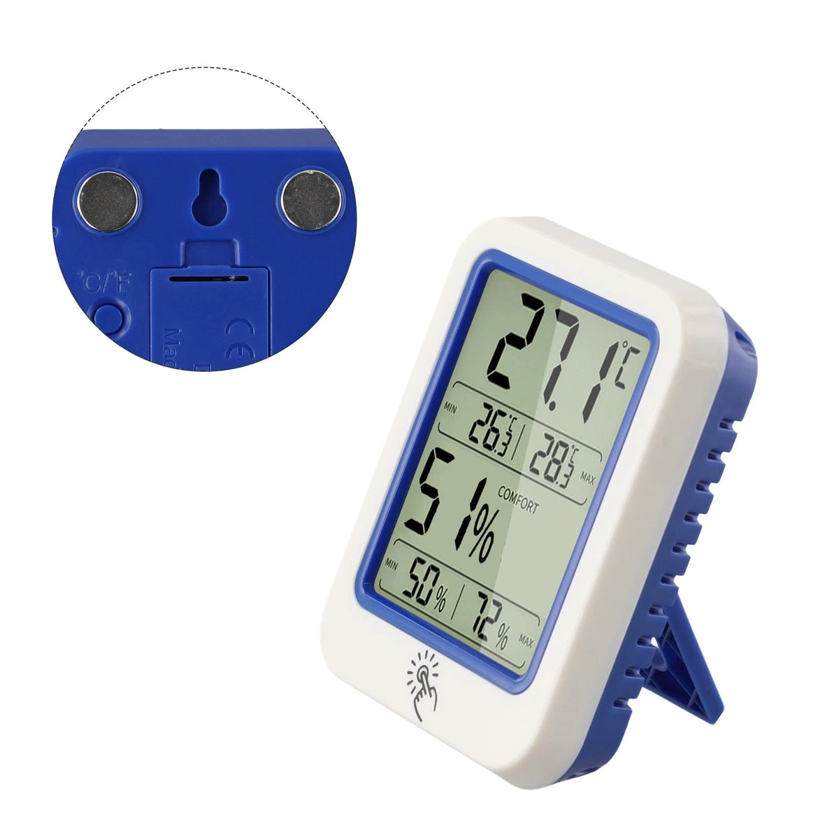 Compact Room Thermometer Hygrometer for Home Climate Control