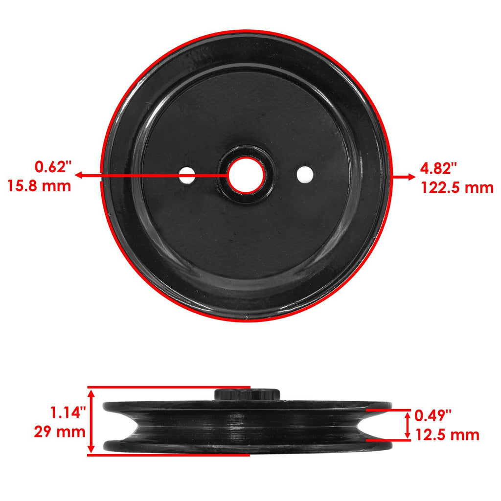 Deck Spindle Pulley Replacement for Toro 05-36MR03 05-36MR04 (2004–2006)