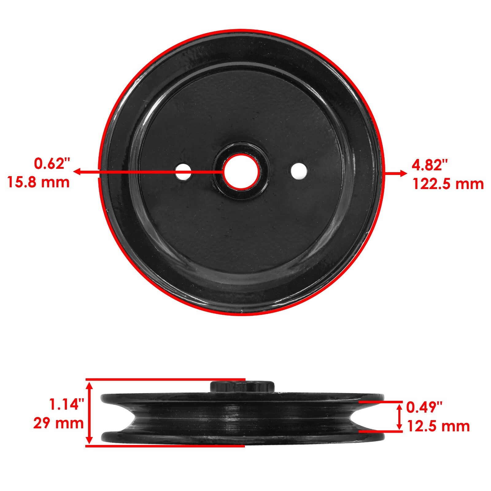 Deck Spindle Pulley Replacement for Toro 05-36MR03 05-36MR04 (2004–2006)