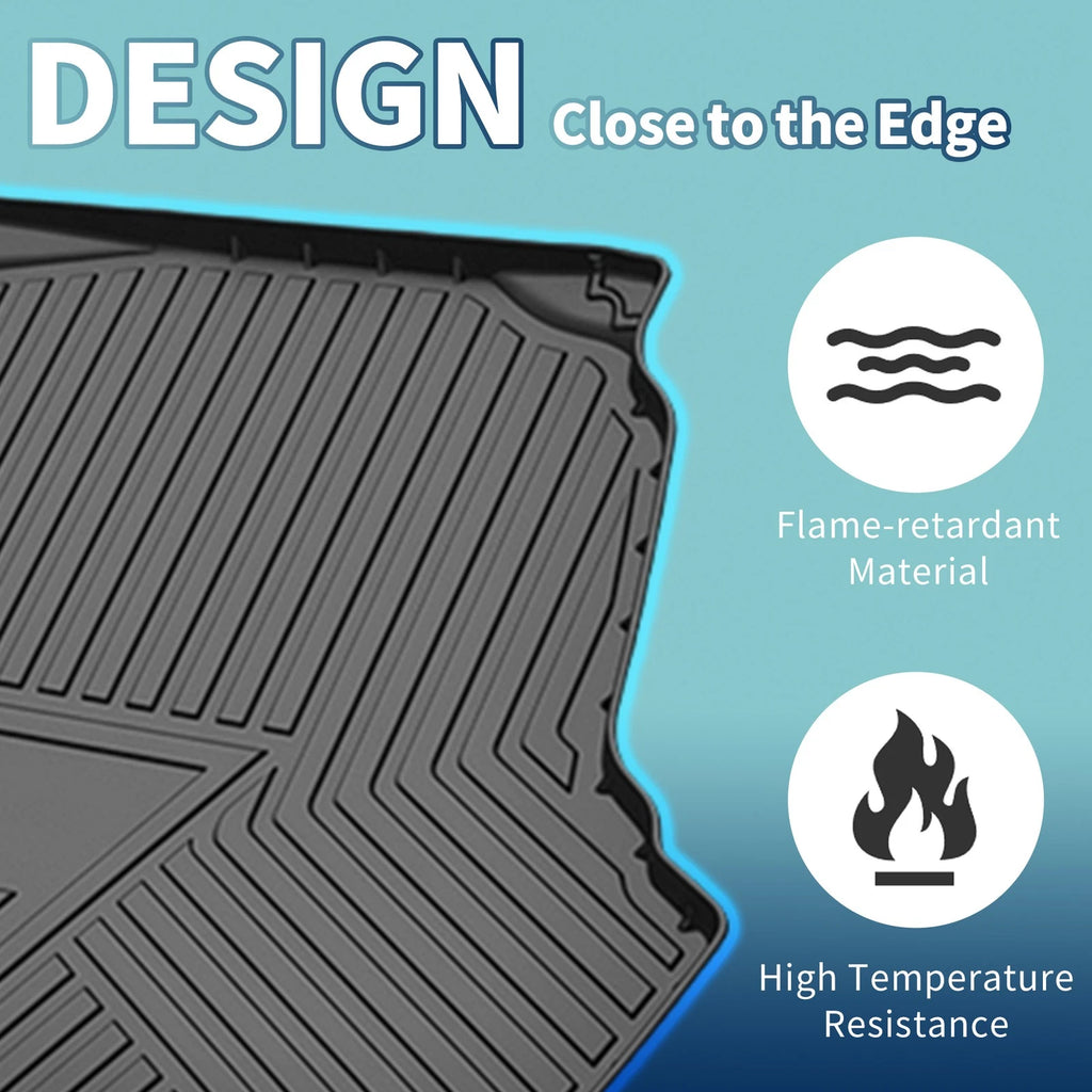 Cargo Liner Rear Trunk Mat TPE Protection for Hyundai Sonata (2015–2019)