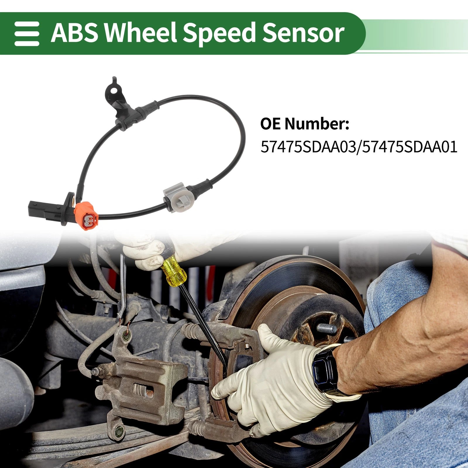 ABS Wheel Speed Sensor Replacement for Honda Accord (2008–2012)