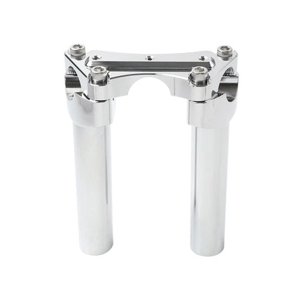 Chrome 6" Handlebar Riser Top Clamp for Harley Road Glide, King, Dyna, Softail