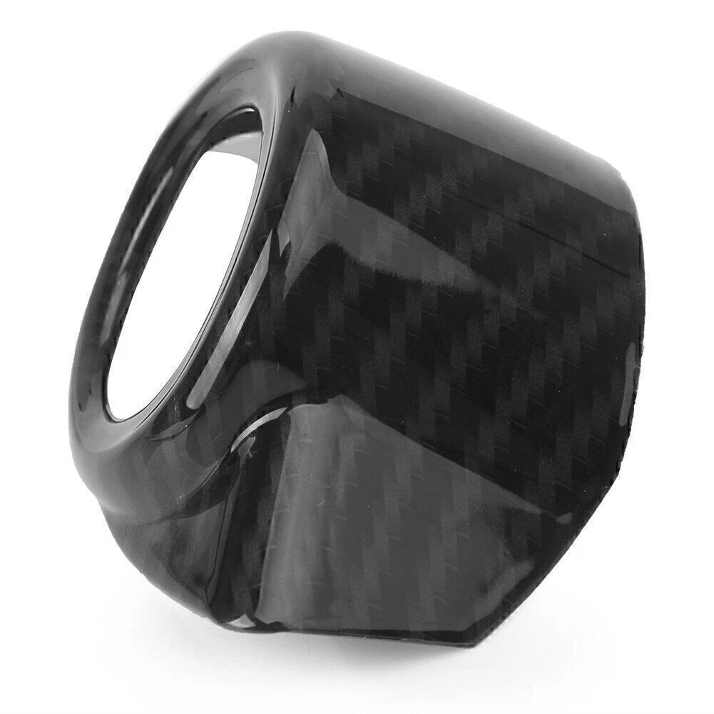 Carbon Fiber Look Engine Start Stop Button Cover for Alfa Romeo Giulia (2017–2018)