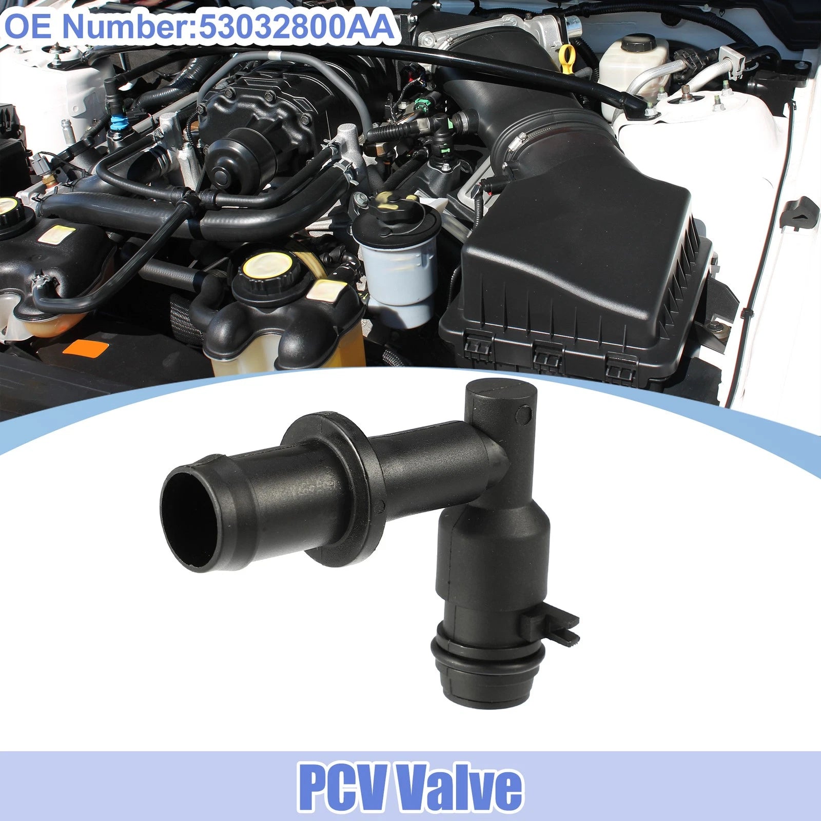 PCV Valve Exhaust Positive Fitting Replacement for Jeep Dodge (2000–2005)