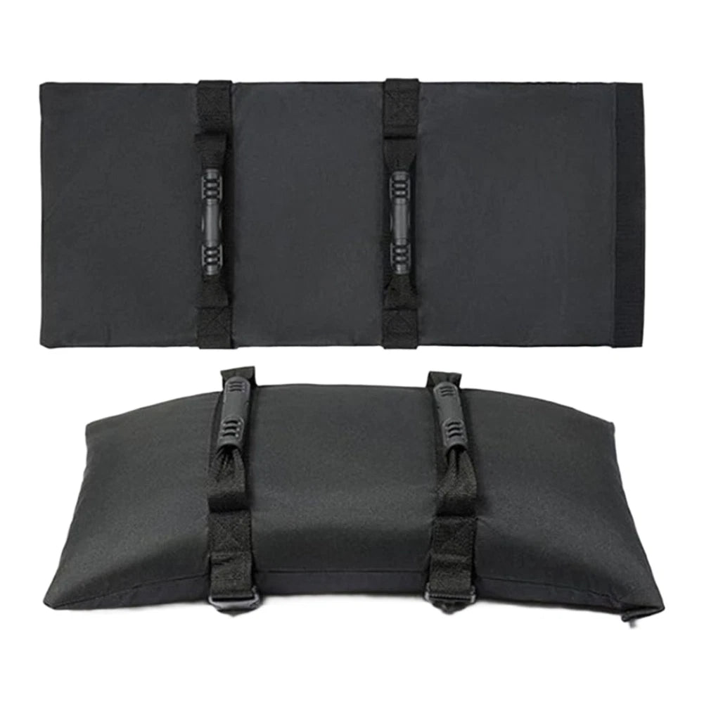 Reusable fillable sandbags for cantilever umbrella base