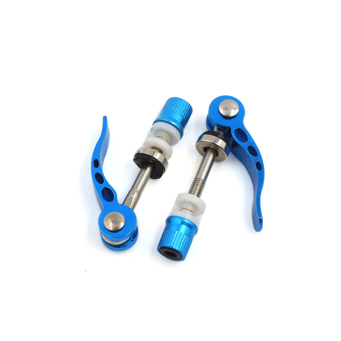 Quick Release Seatpost Clamp for Universal Bikes (Blue) (2 Pack)