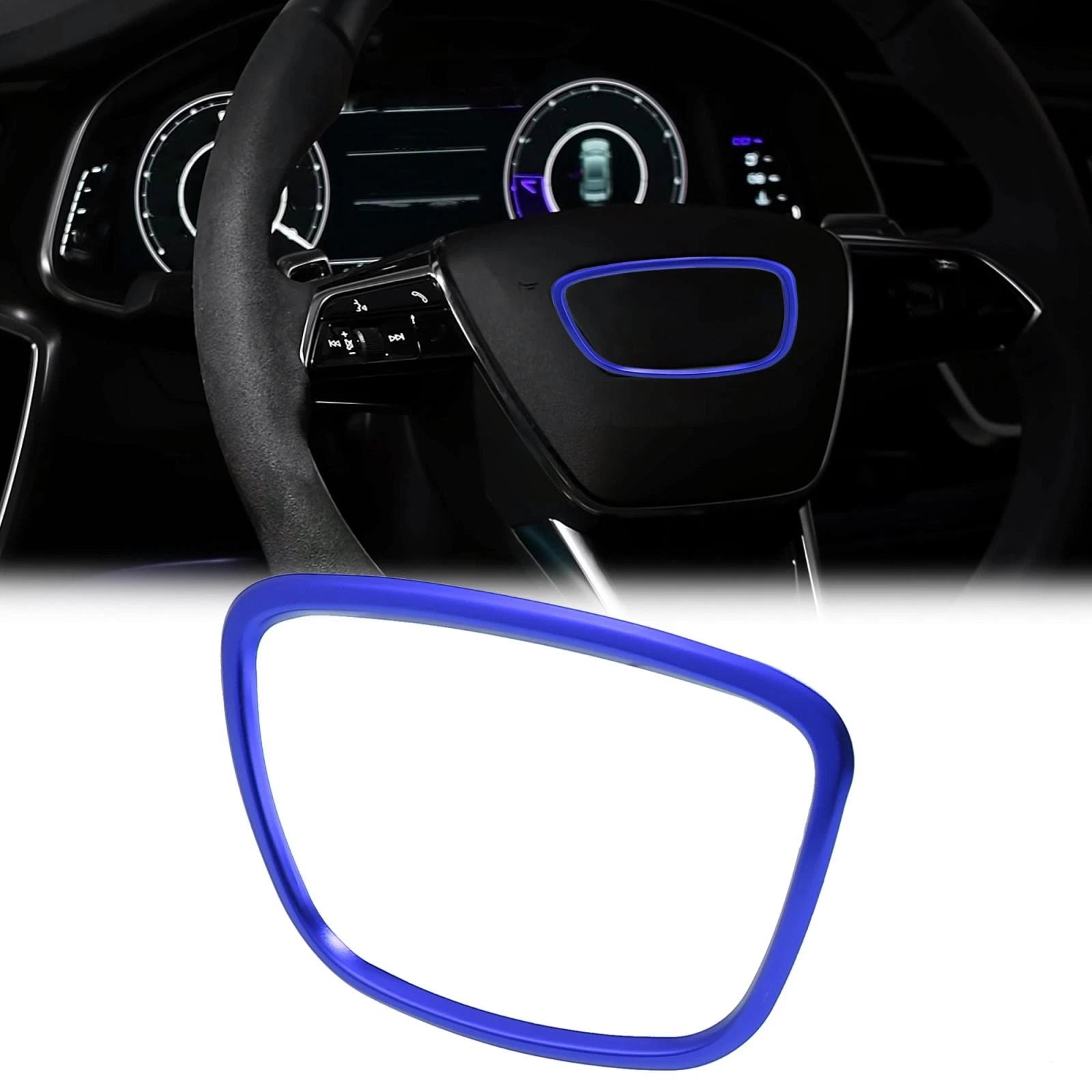 Steering Wheel Trim Cover Replacement for Audi A3 A4 A5 A6 A7 Q3 Q4 (2012–2024)