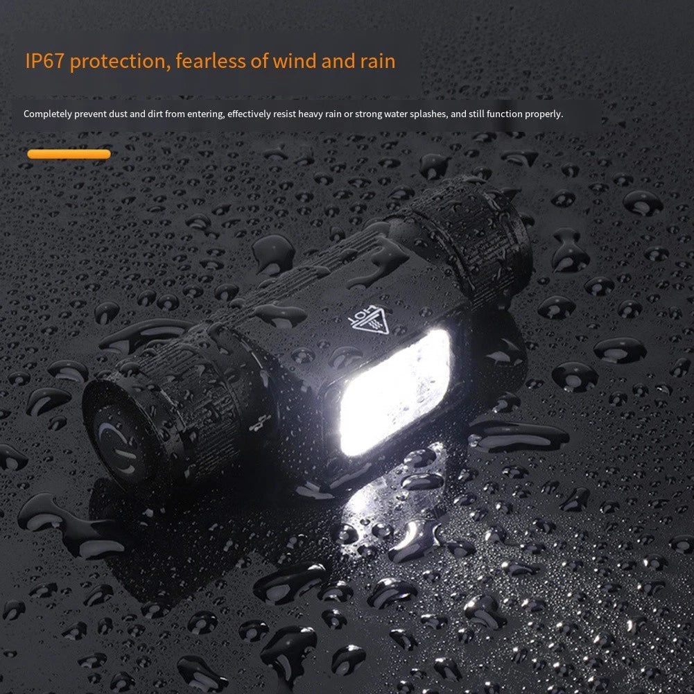 Outdoor LED Headlamp Rechargeable Waterproof Type C Charging