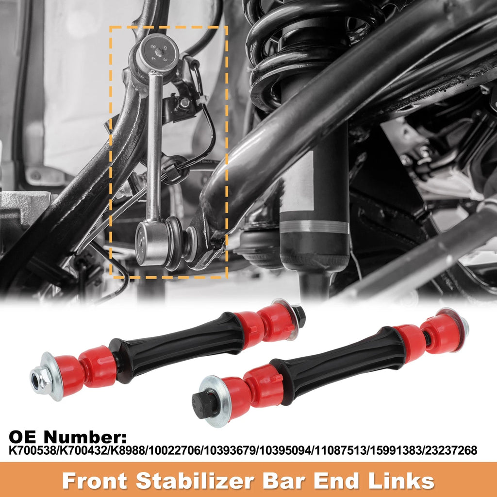 2pc Front Sway Bar Links Replacement for Cadillac Escalade Chevy Silverado (2007–2014)