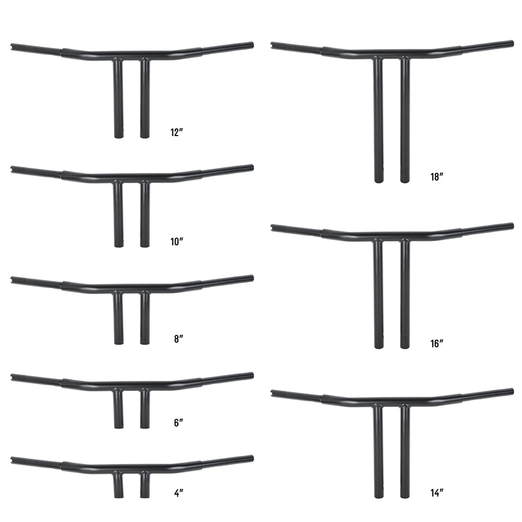 T-Bar Handlebar for Harley Softail (4"/6"/8"/10"/12"/14"/16"/18")